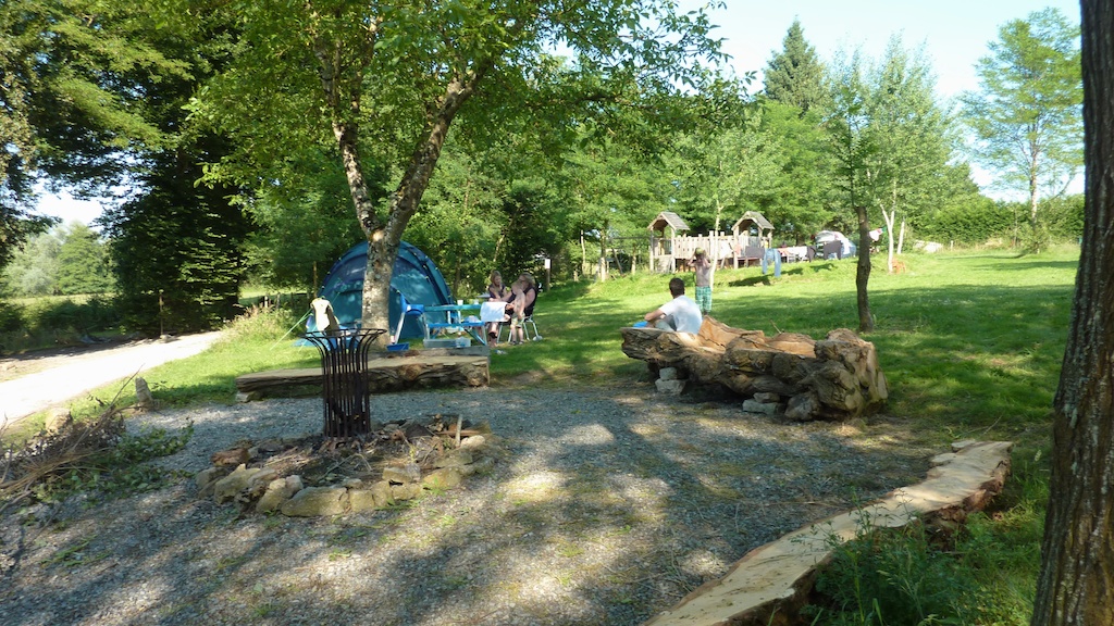Large campfire area