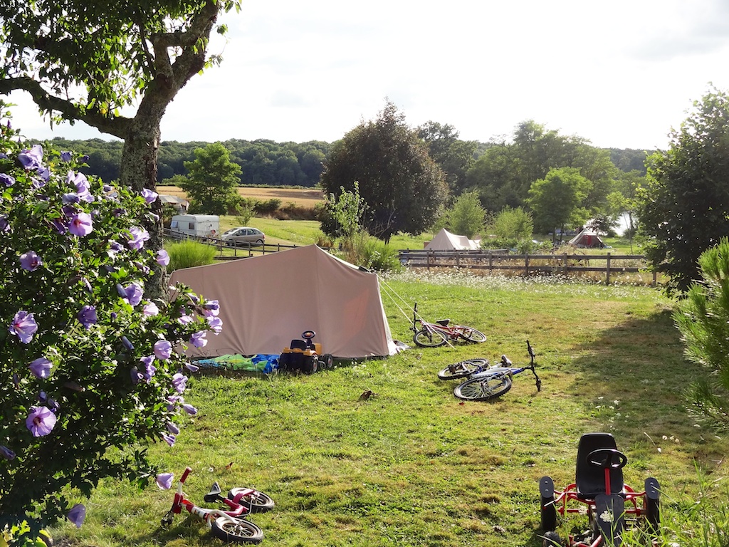 View across the camping