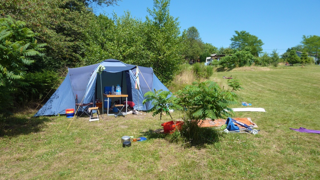 View of the roundabout from plot 10