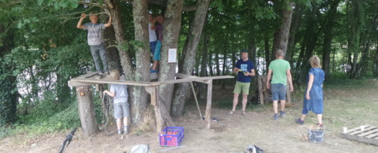 Verder met de boomhut