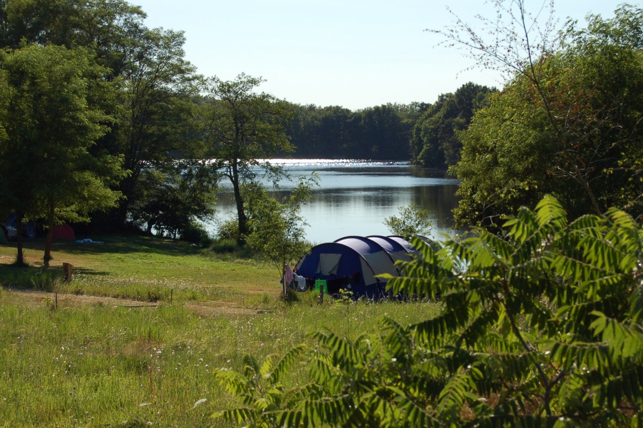 kleine camping met uitzicht