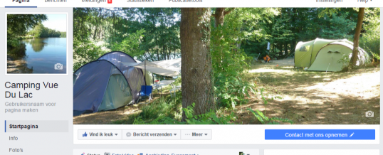Natuur-camping te vinden op Facebook