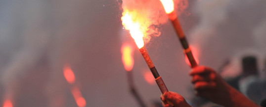 Vuurwerk op de camping